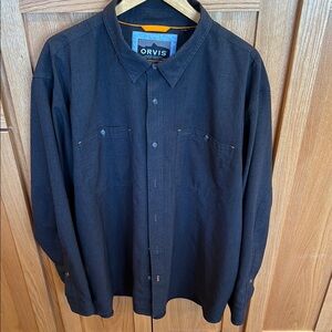 Orvis Black Button-Up Shirt
